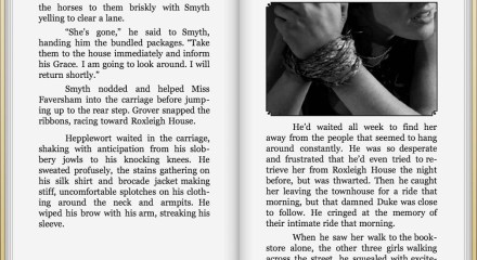 The Rake and The Recluse illustrated romance, screenshot, ipad epub version,